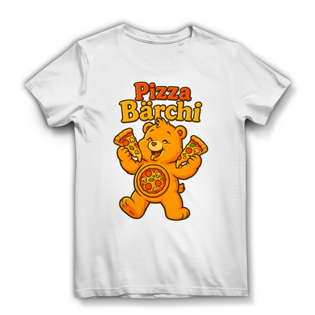 Pizza Bärchi - Glücksbärchi - Damen Premium Bio T-Shirt White