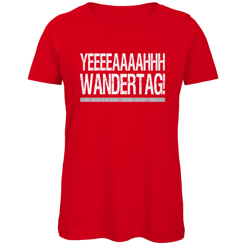 YEEEAH Wandertag! - Damen Premium Bio T-Shirt Red