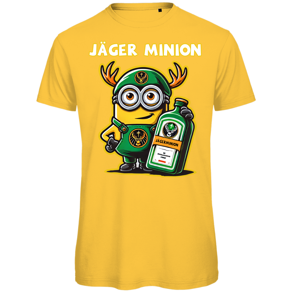 Jägermeister Minion Herren T-Shirt - Bio Baumwolle, Lustiges Minion Design, Premium Qualität