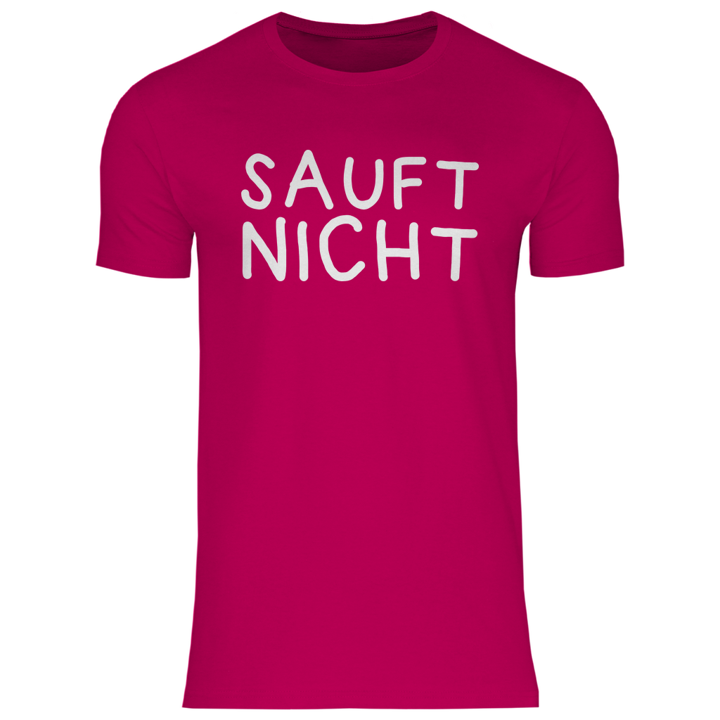 Sauft nicht ohne mich - Beidseitiger Druck - Herren Shirt Sorbet