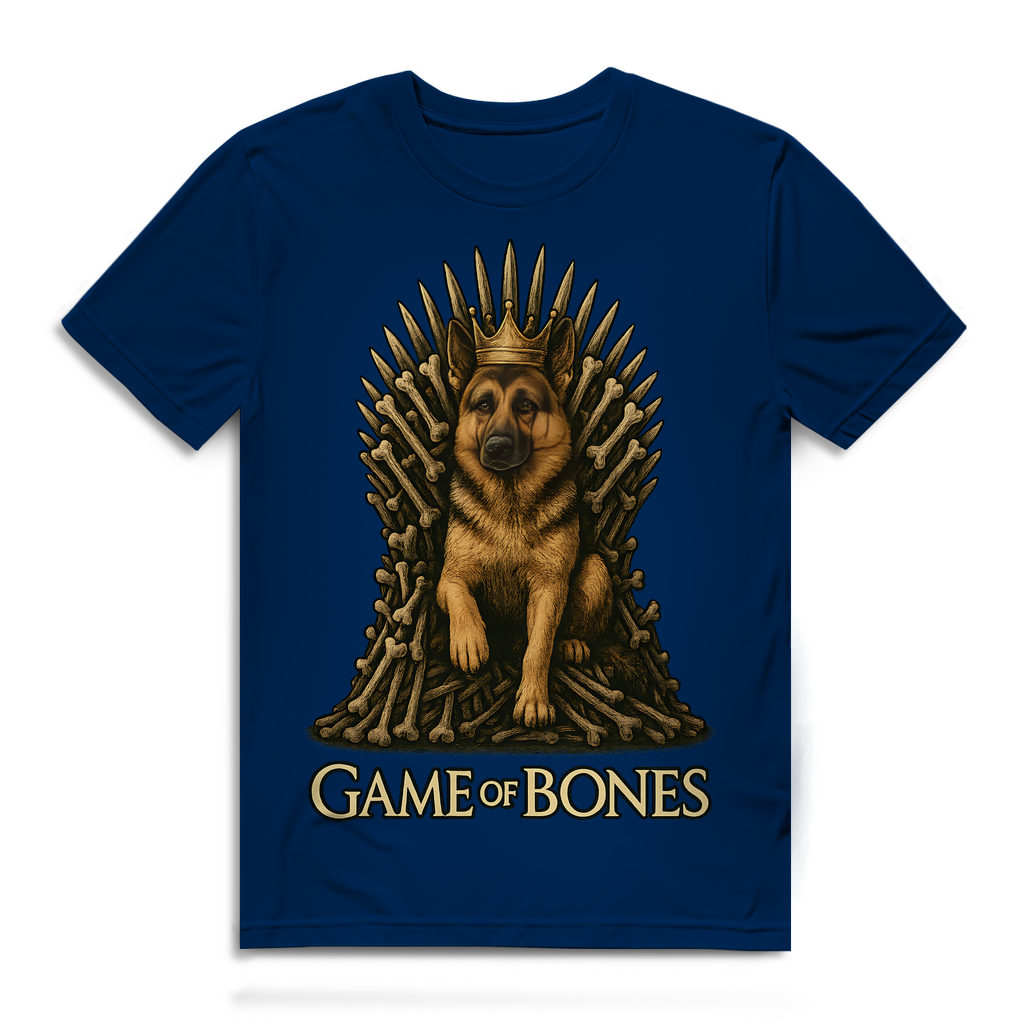 Game of Bones Schäferhund Hunde - Herren Premium Bio T-Shirt Navy
