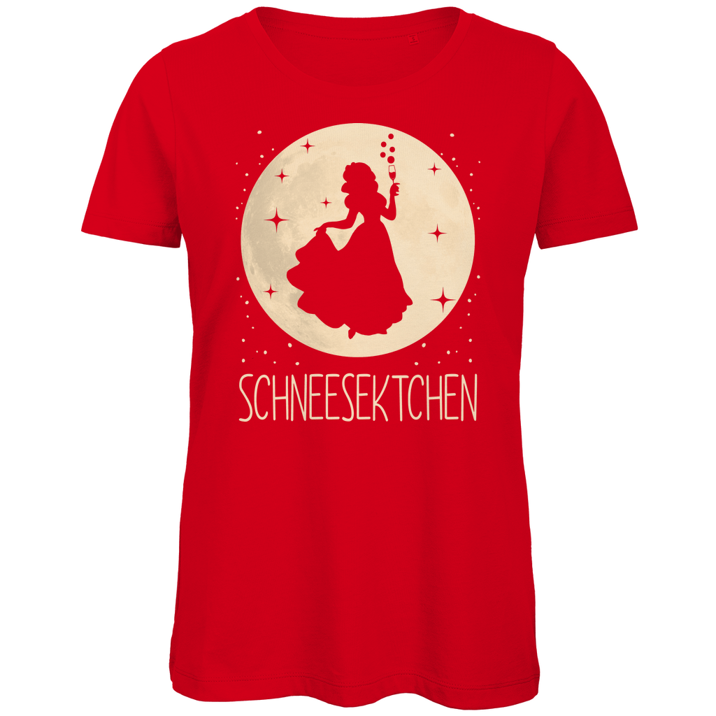 Mond Prinzessin - Schneesektchen - Damen Premium Bio T-Shirt Red