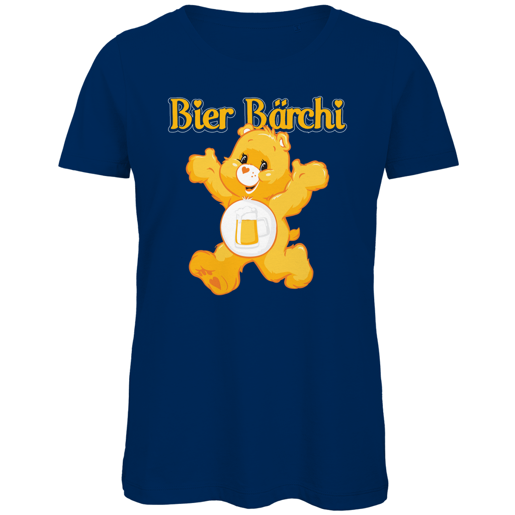 Bier Bärchi - Glücksbärchi - Damen Premium Bio T-Shirt Navy