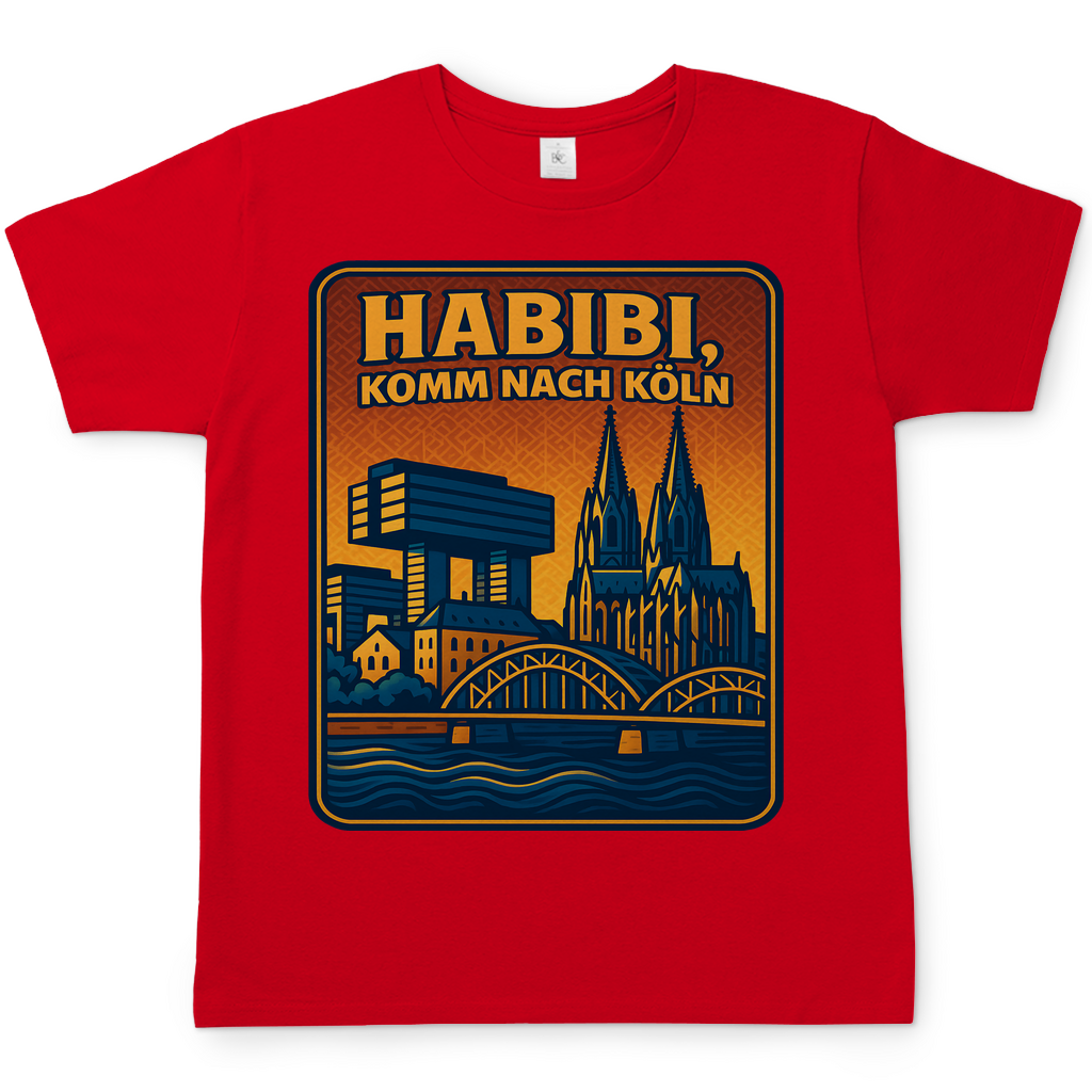 Habibi komm nach Köln - Herren T-Shirt Red