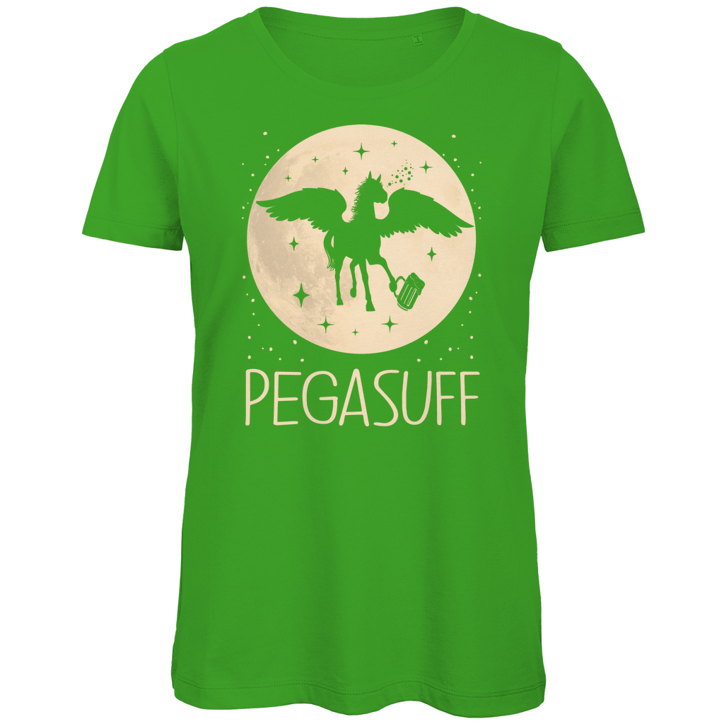 Mond Prinzessin - Pegasuff - Damen Premium Bio T-Shirt Real Green