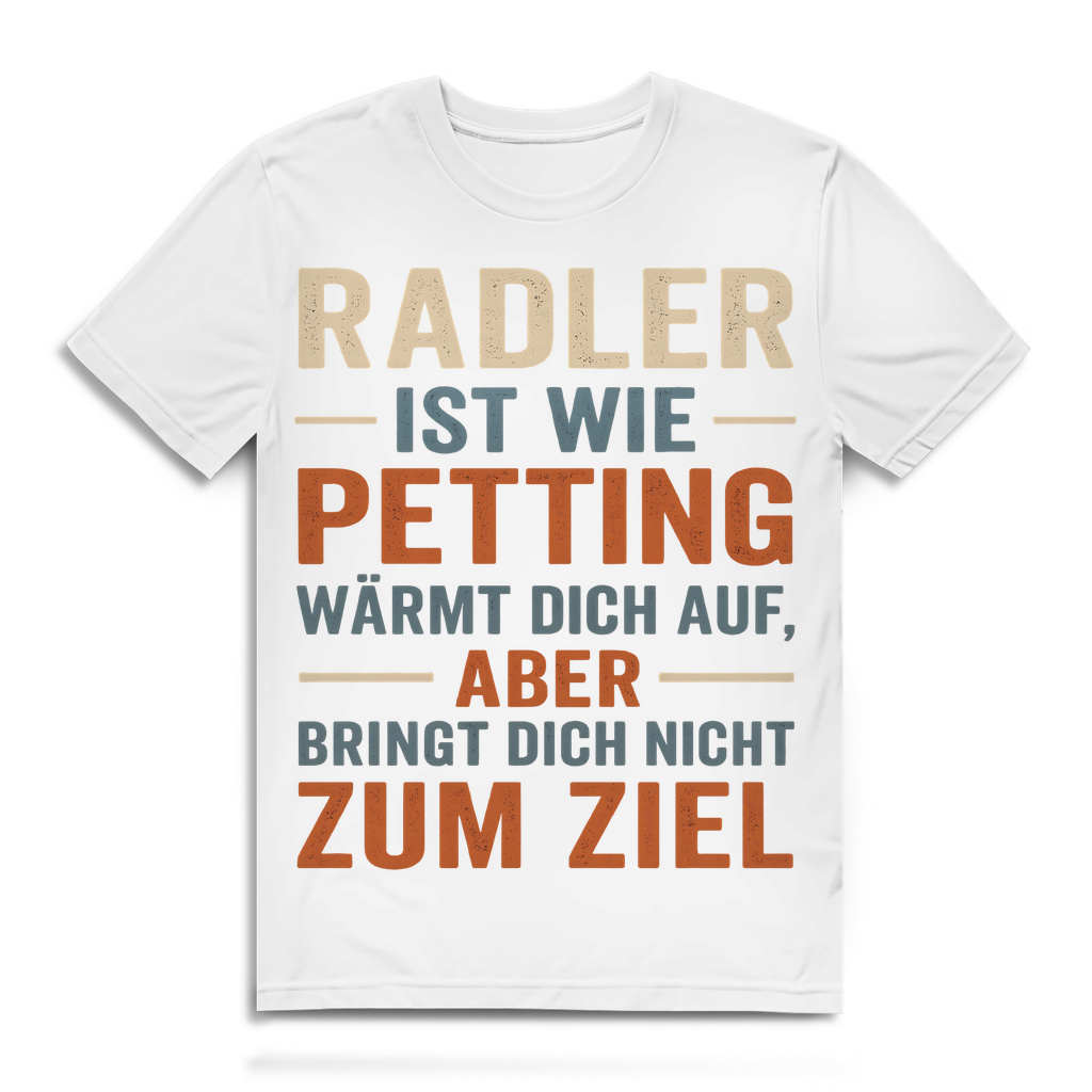 Radler ist wie Petting - Herren Premium Bio T-Shirt White