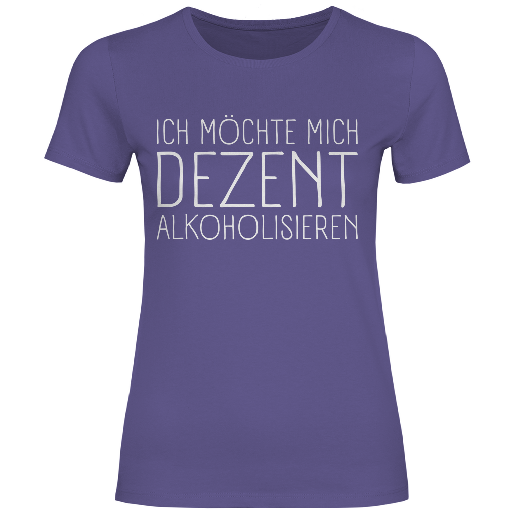 Ich möchte mich dezent alkoholisieren - Damenshirt Millennial Lilac