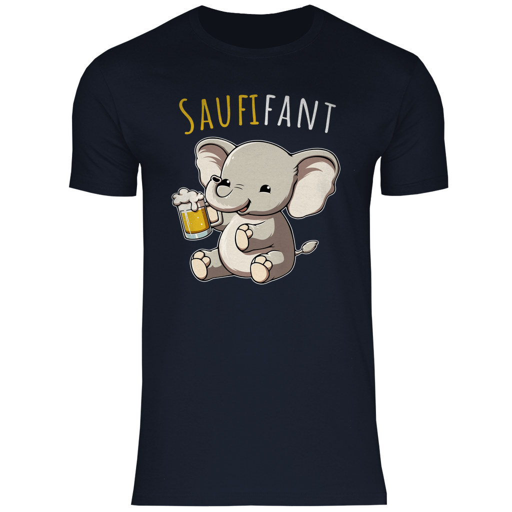 Saufifant - Herren Shirt Navy