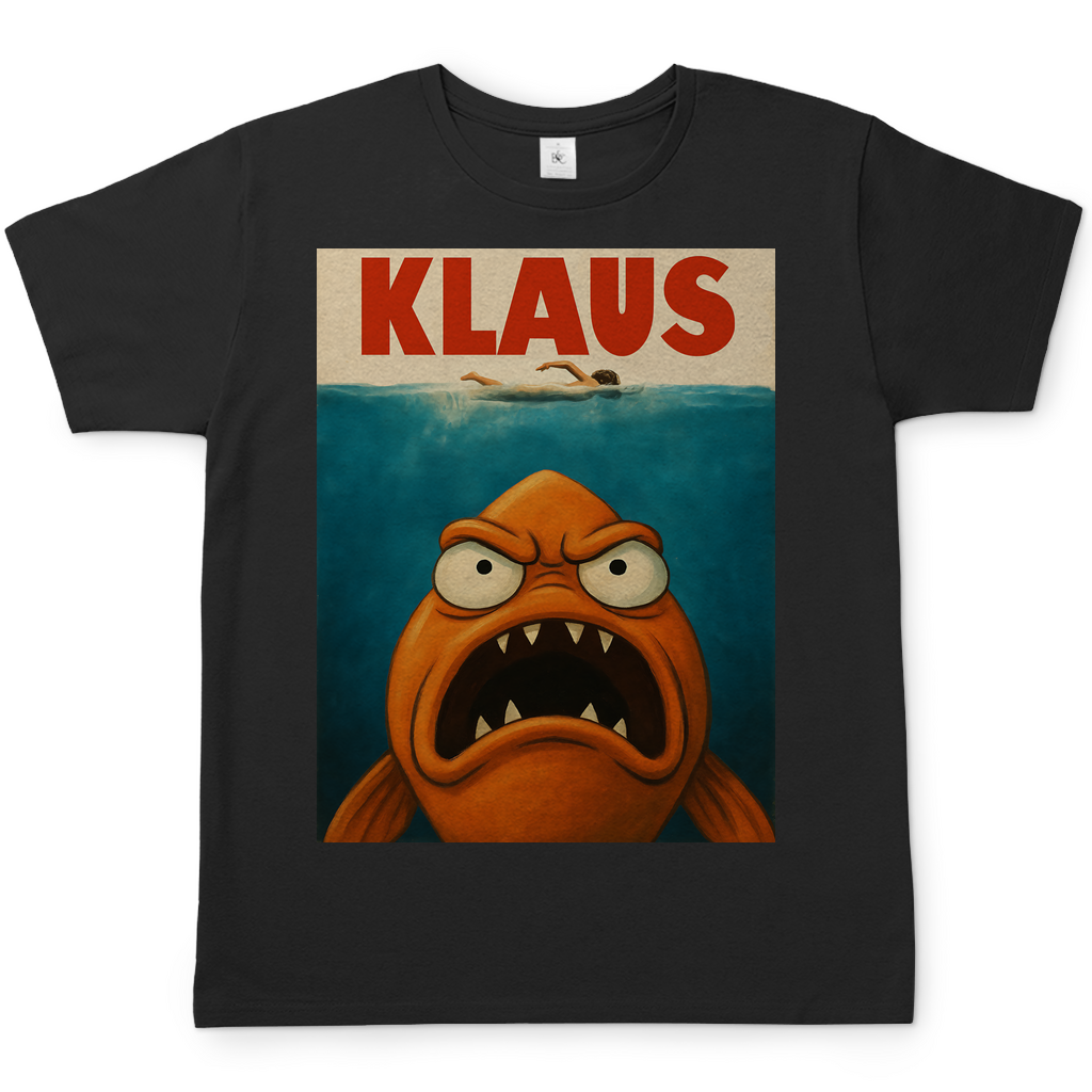 Klaus der Weiße Hai American Dad Mashup - Herren T-Shirt Black