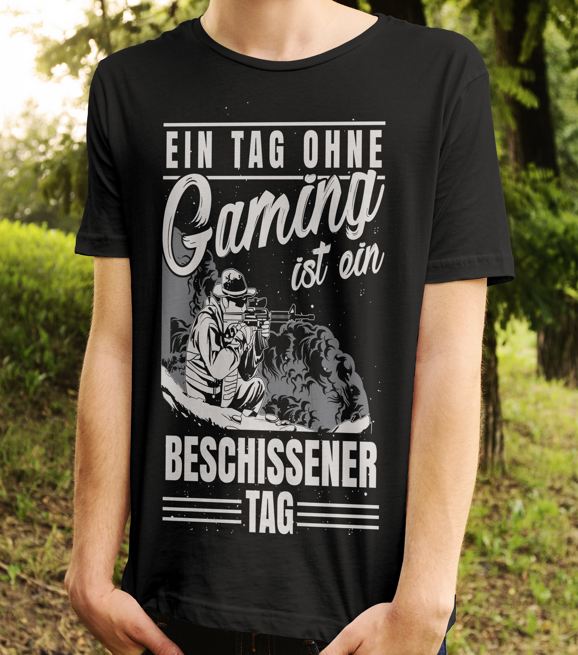 Ein Tag ohne Gaming ist beschissen – Lustiges Männer T-Shirt für Zocker