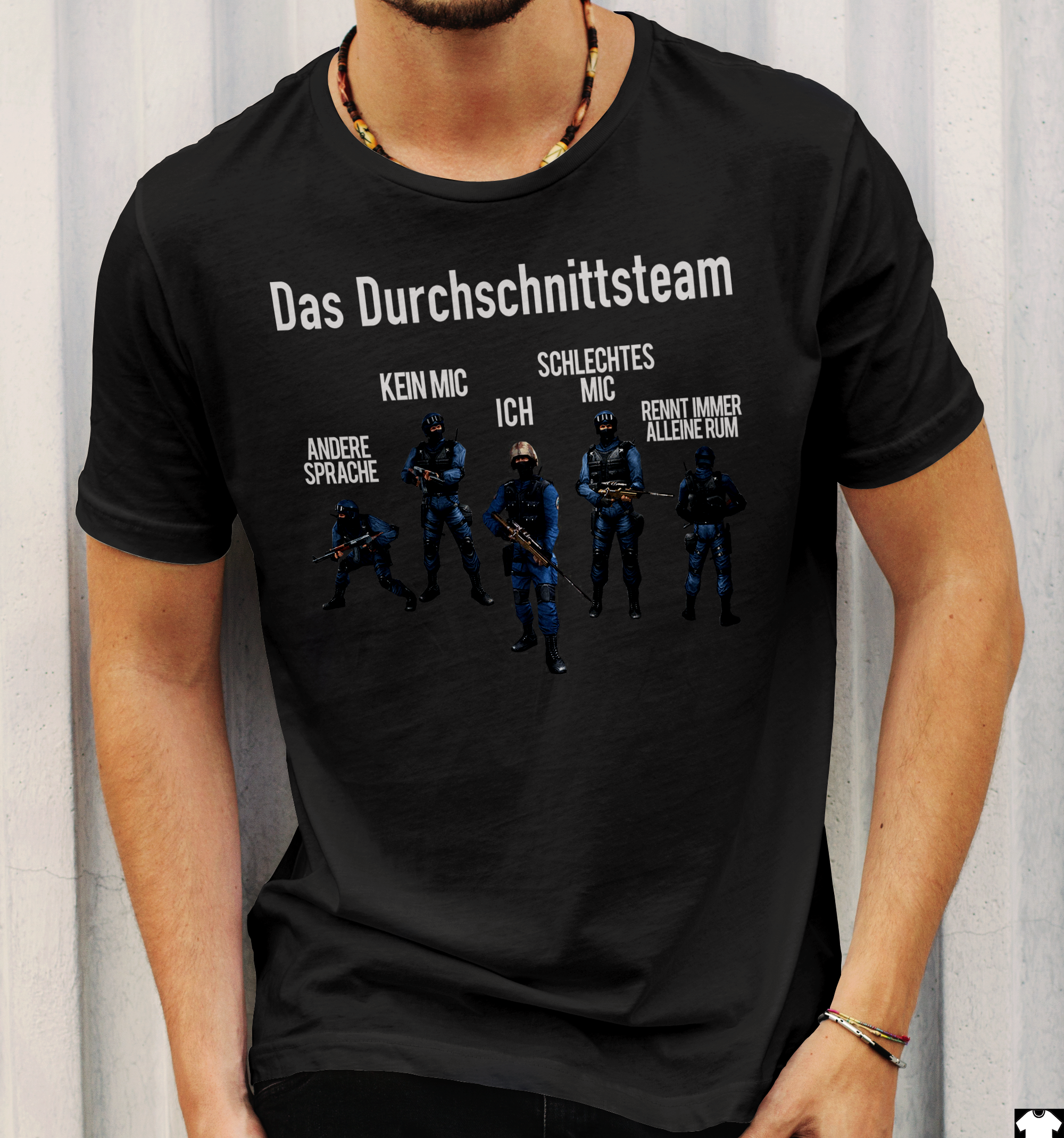 Das Durchschnittsteam Shirt für Gamer – Lustiges Counter Strike CS Taktik Design