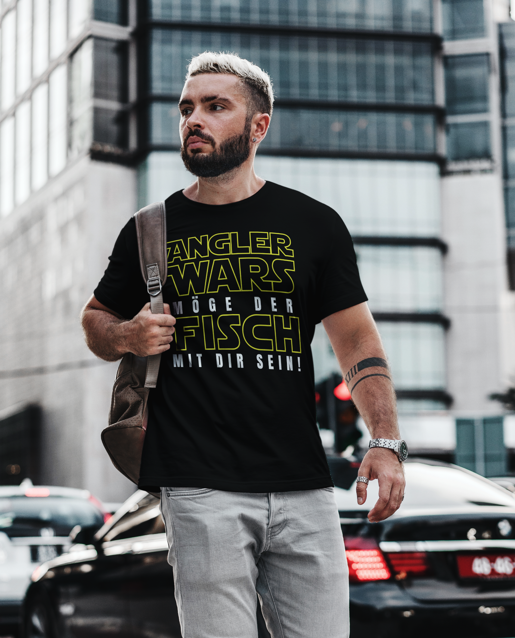 Angler Wars Shirt Herren – Möge der Fisch mit dir sein