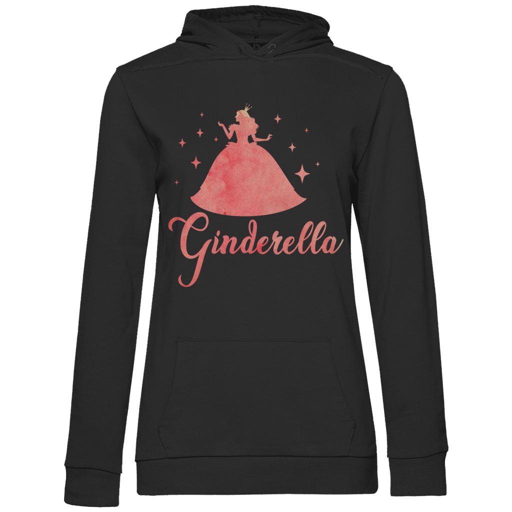 Ginderella - Prinzessin Aquarell - Damen Hoodie Black