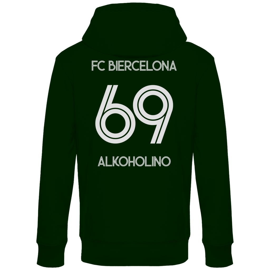 FC Biercelona Alkoholino 69 Fußball - Unisex Hoodie Forest Green