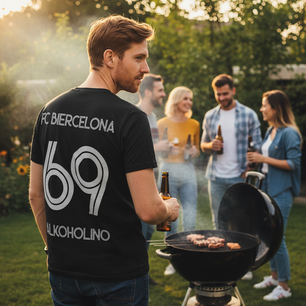 FC Biercelona Alkoholino 69 Fußball - Herren Shirt