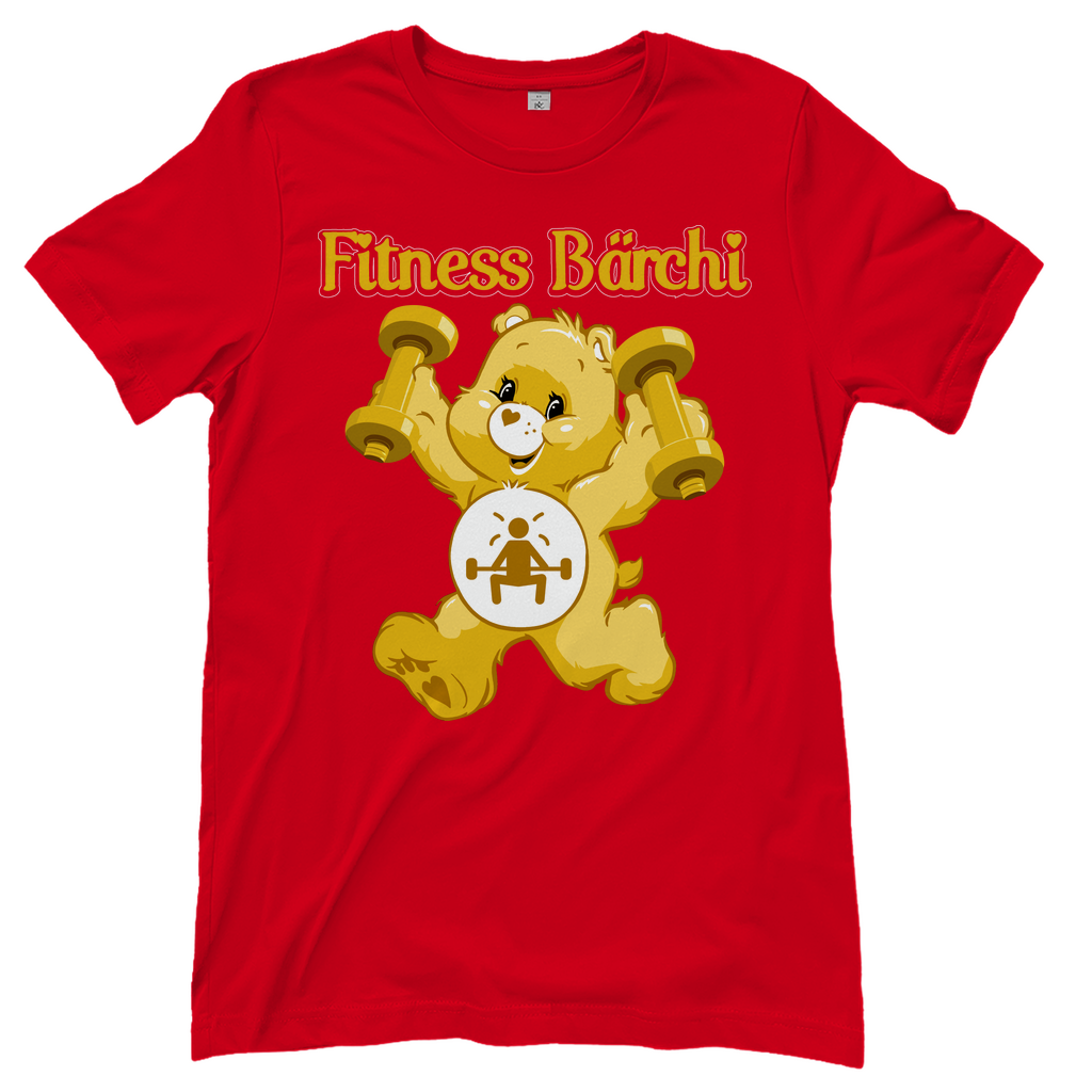 Fitness Bärchi - Glücksbärchi - Damenshirt Red