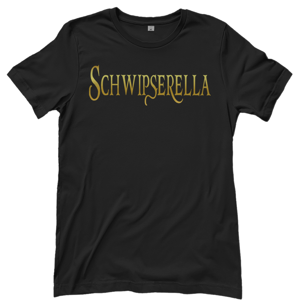 Schwipserella - Prinzessin Gold - Damenshirt Black