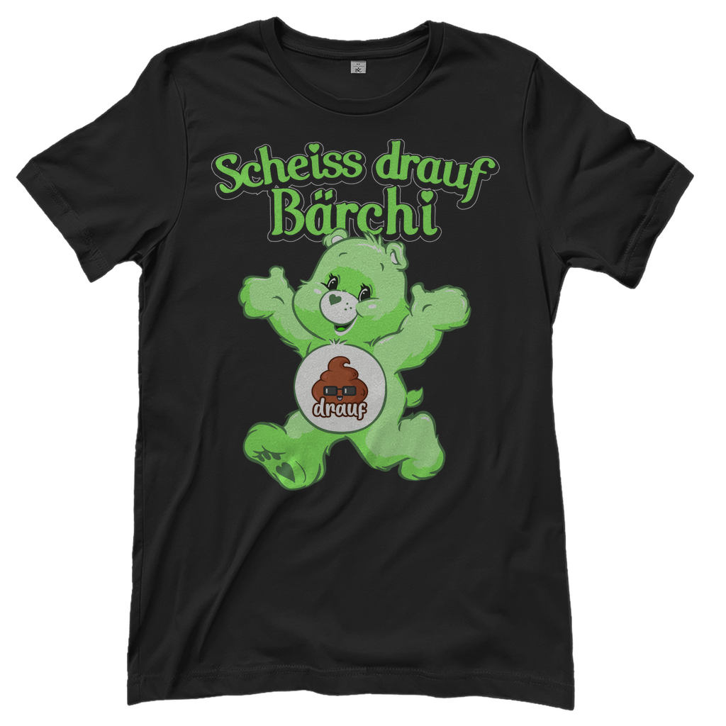 Scheiss drauf Bärchi - Glücksbärchi - Damenshirt Black