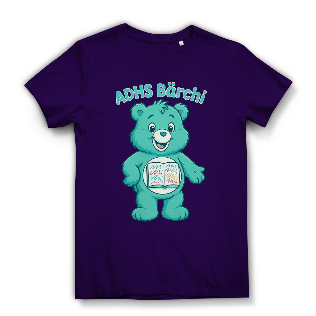ADHS Bärchi - Glücksbärchi - Damen Premium Bio T-Shirt Urban Purple