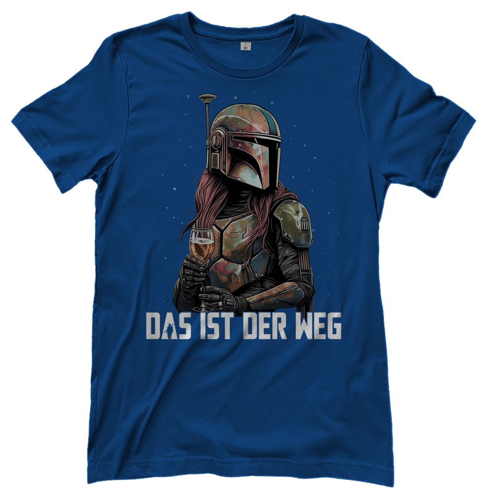 Das ist der Weg - Mandalorianerin Wein - Damenshirt Royal Blue