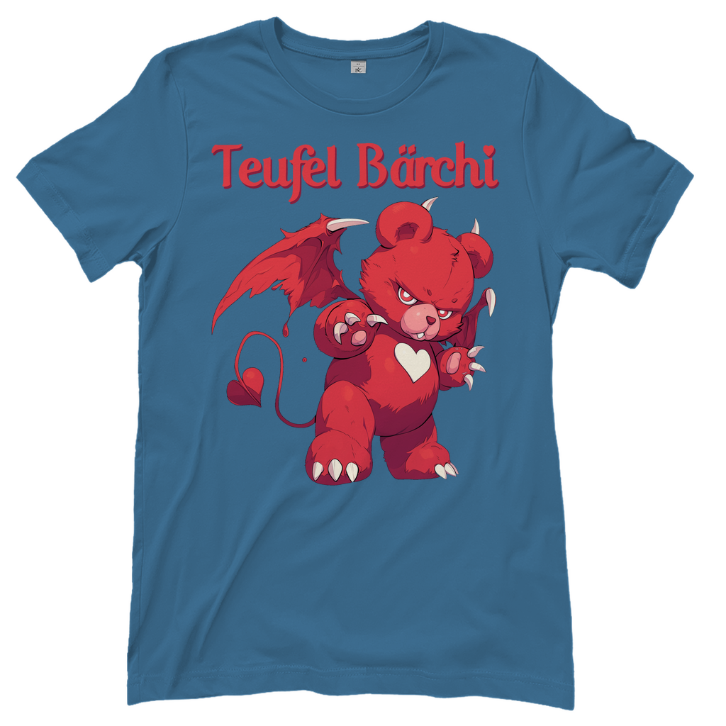 Teufel Bärchi - Glücksbärchi - Damenshirt Stone Blue