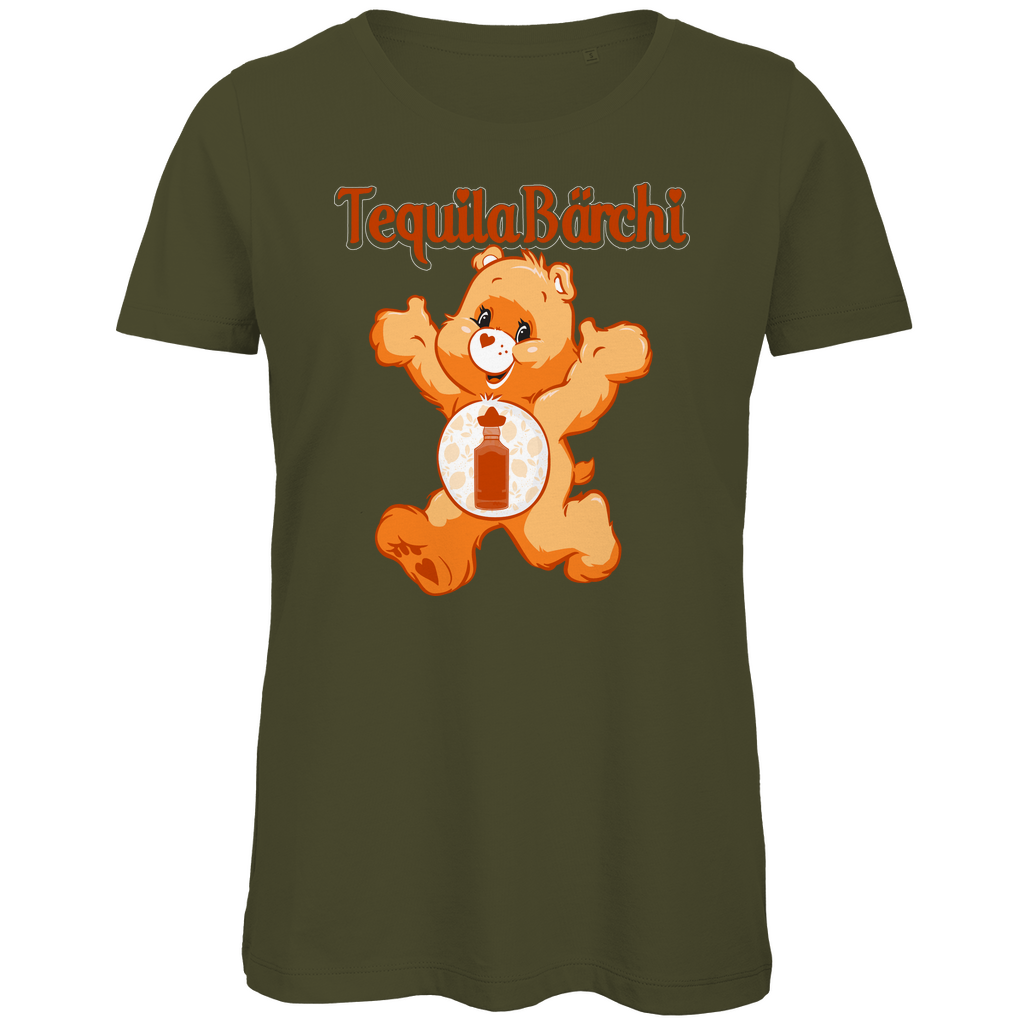 Tequila Bärchi - Glücksbärchi - Damen Premium Bio T-Shirt Khaki