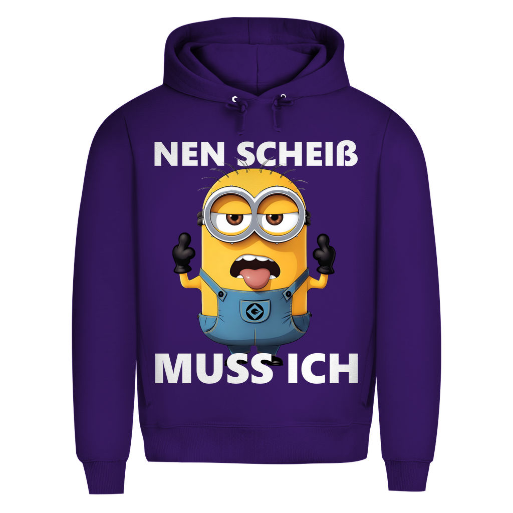 Herren Premium Bio Hoodie Nen Scheiß Muss Ich Minion