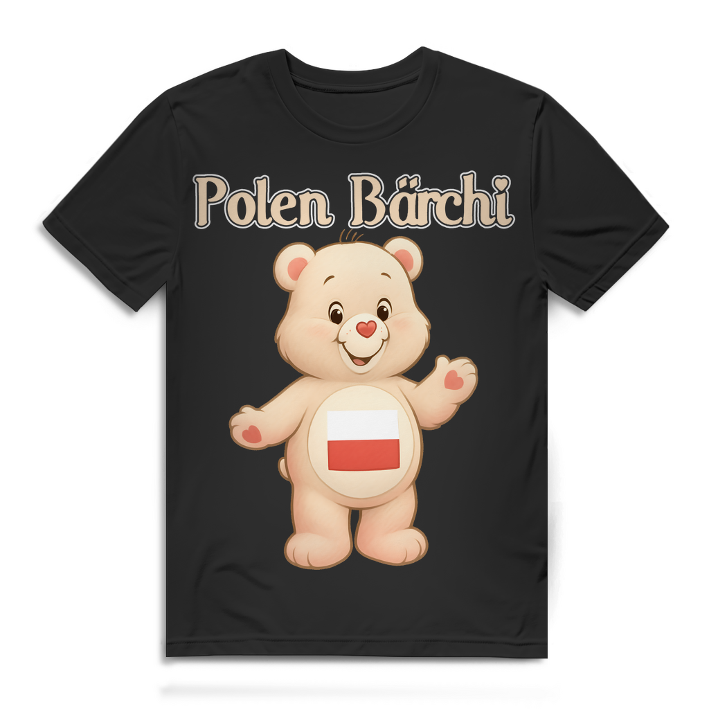 Polen Bärchi - Glücksbärchi - Herren Premium Bio T-Shirt Black