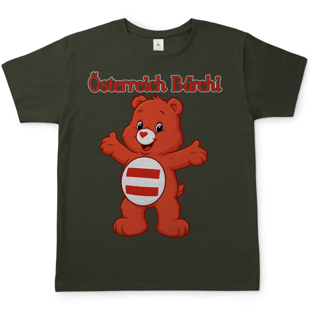 Österreich Bärchi - Glücksbärchi - Herren T-Shirt Urban Khaki