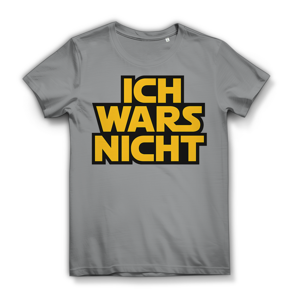 Star Wars Shirt Damen Parodie Ich Wars Nicht Bio XS-XXL Sport Grey Heather