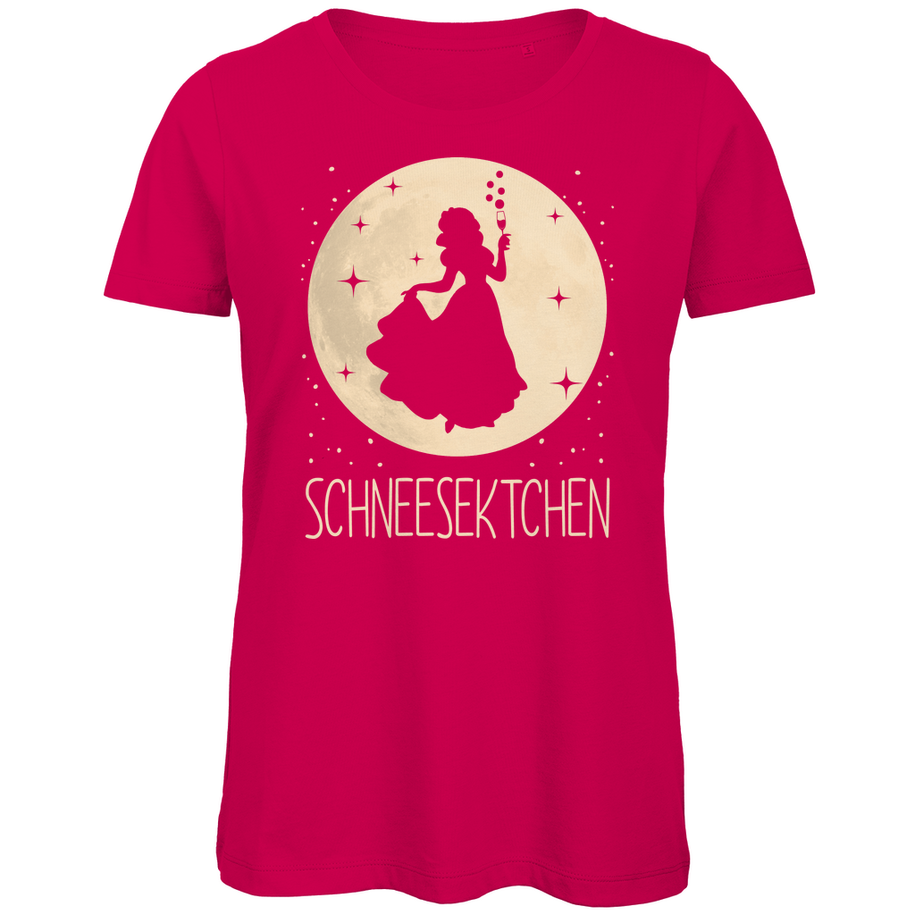 Mond Prinzessin - Schneesektchen - Damen Premium Bio T-Shirt Fuchsia