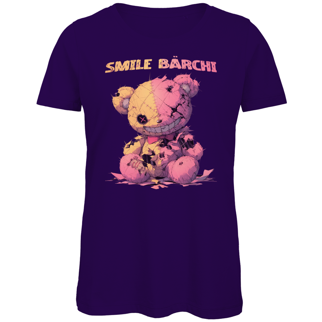 Smile Bärchi - Damen Premium Bio T-Shirt Urban Purple