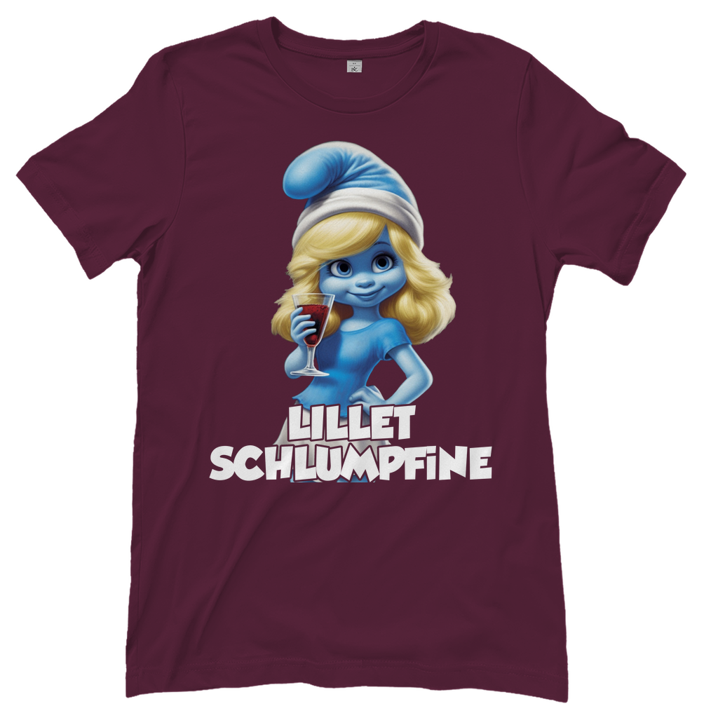 Lillet Schlumpfine Grafik - Damenshirt Burgundy