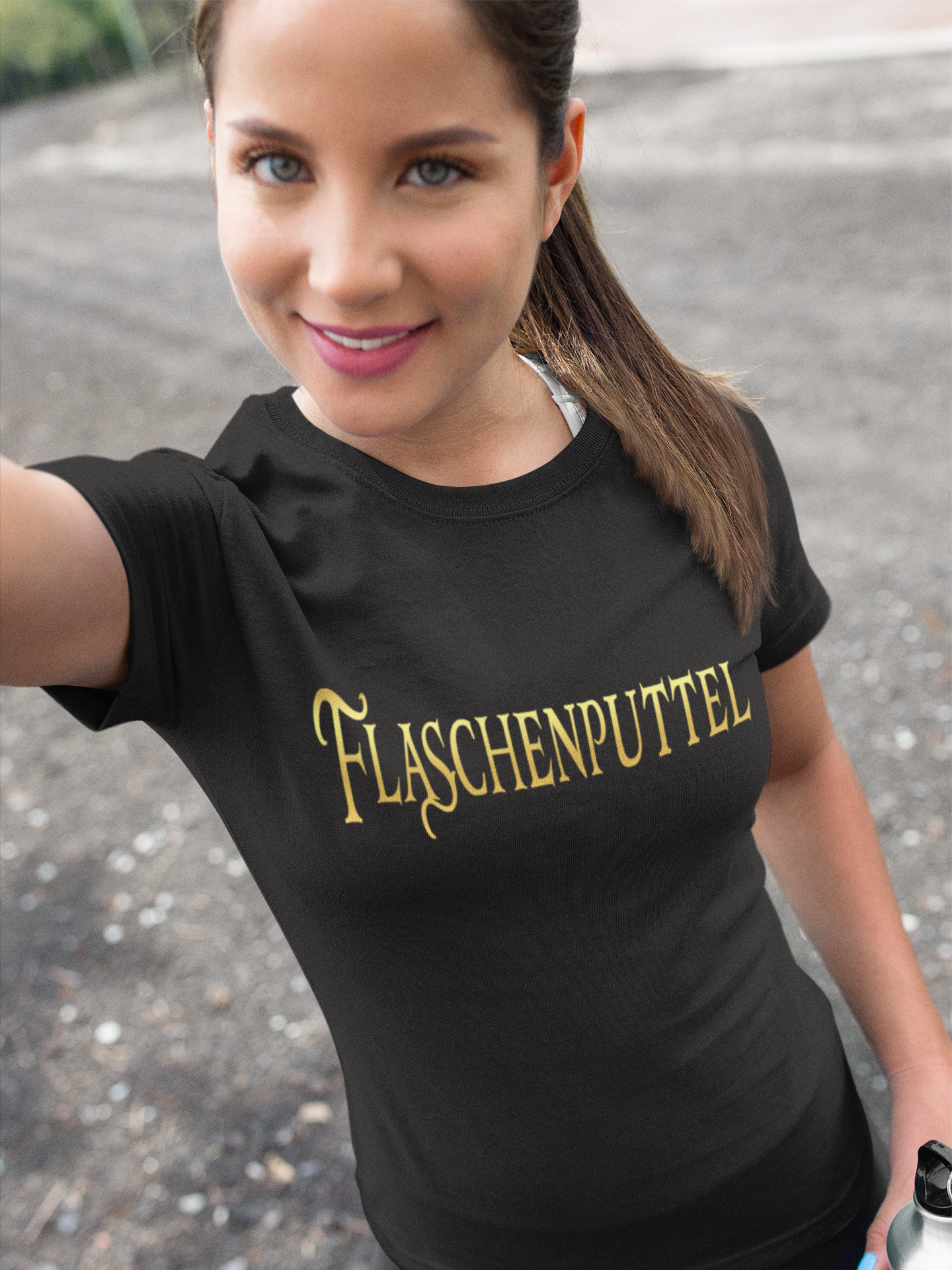 Flaschenputtel - Prinzessin Gold - Damenshirt