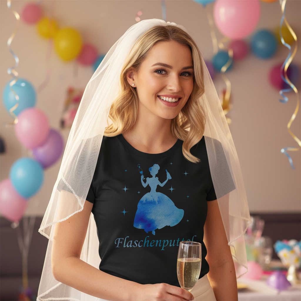 Flaschenputtel - Prinzessin Aquarell - Damenshirt