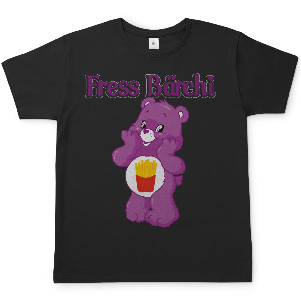 Fress Bärchi - Glücksbärchi - Herren Shirt Black