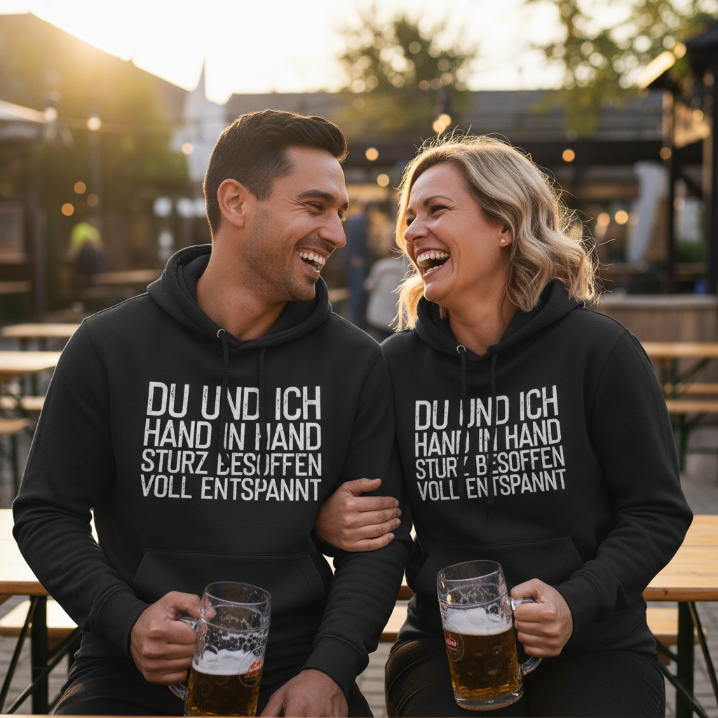 Du und ich Hand in Hand - Unisex Hoodie