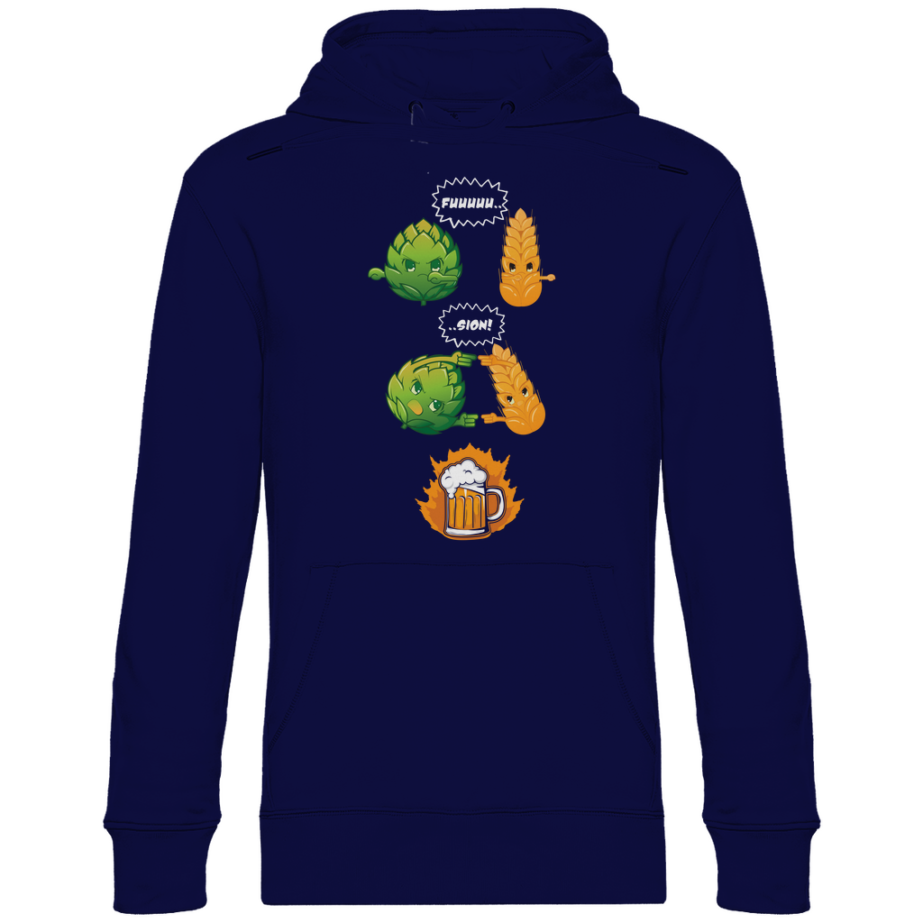 Bier Fusion - Unisex Hoodie Navy Blue