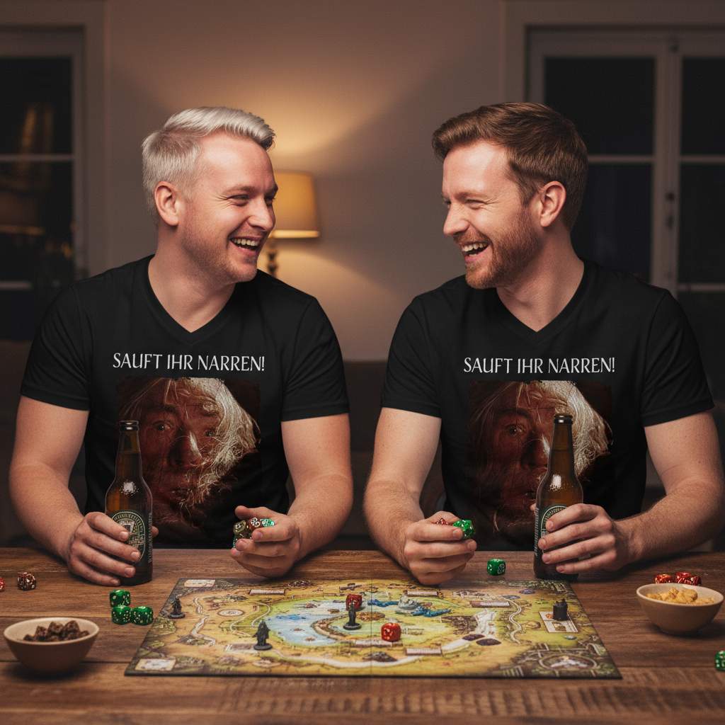 Sauft ihr Narren! Der Herr der Ringe Gandalf - Herren V-Neck Shirt