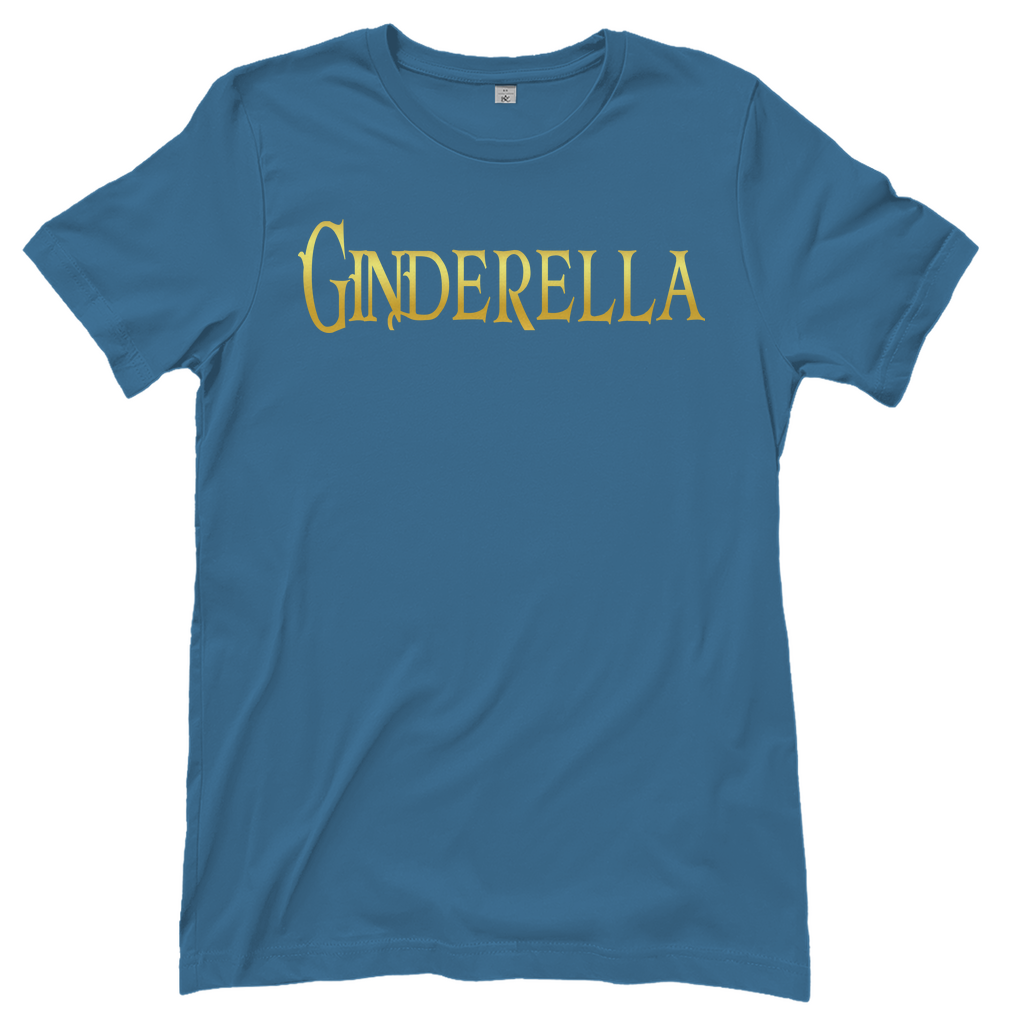 Ginderella - Prinzessin Gold - Damenshirt Stone Blue