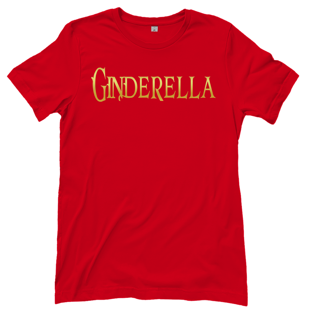 Ginderella - Prinzessin Gold - Damenshirt Red
