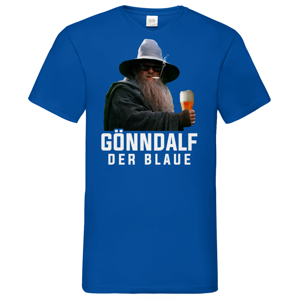 Gönndalf´s Rückkehr - Beidseitiger Druck - Herren V-Neck Shirt Royal Blue