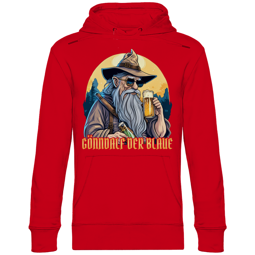 Gönndalf der Blaue Gandalf Toon - Beidseitiger Druck - Unisex Hoodie Red