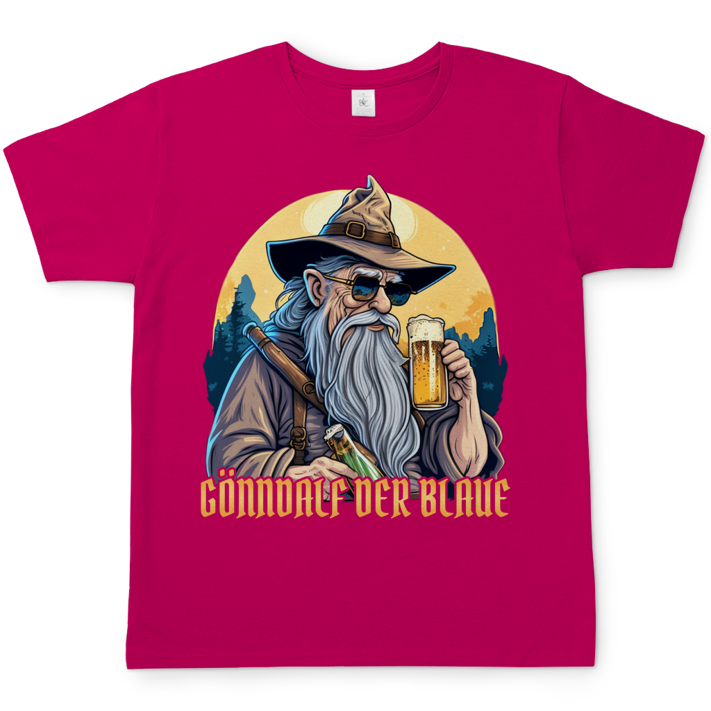 Gönndalf der Blaue Gandalf Toon - Beidseitiger Druck - Herren Shirt Sorbet