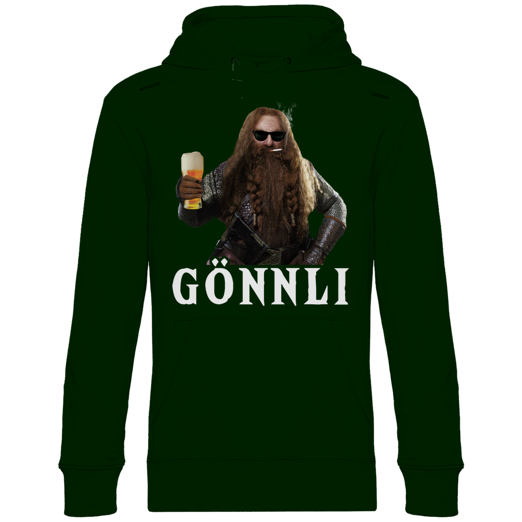 Gönnli Gimli der Herr der Ringe - Beidseitiger Druck - Unisex Hoodie Forest Green