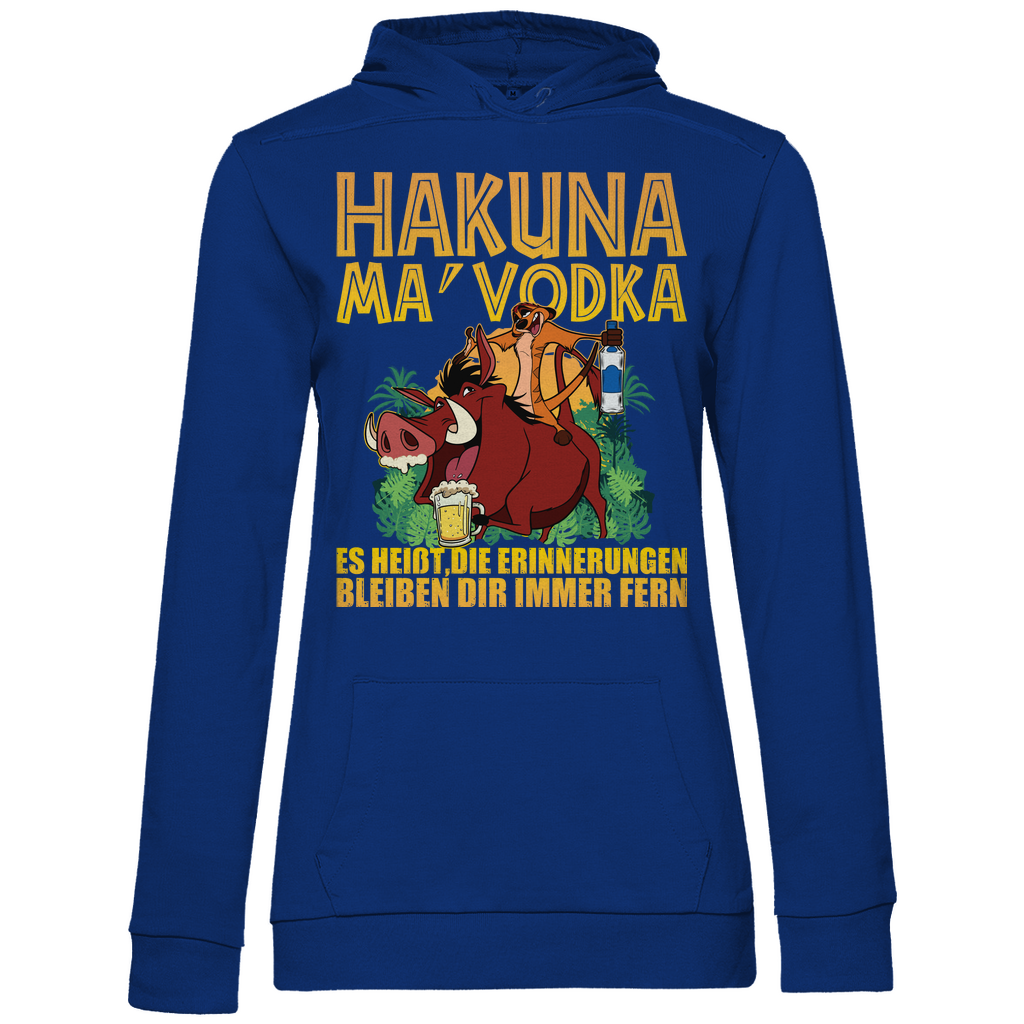 Hakuna Ma Vodka Timon und Pumbaa - Damen Hoodie Royal