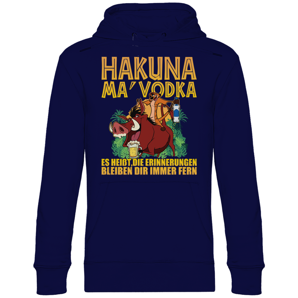 Hakuna Ma Vodka Timon und Pumbaa - Unisex Hoodie Navy Blue
