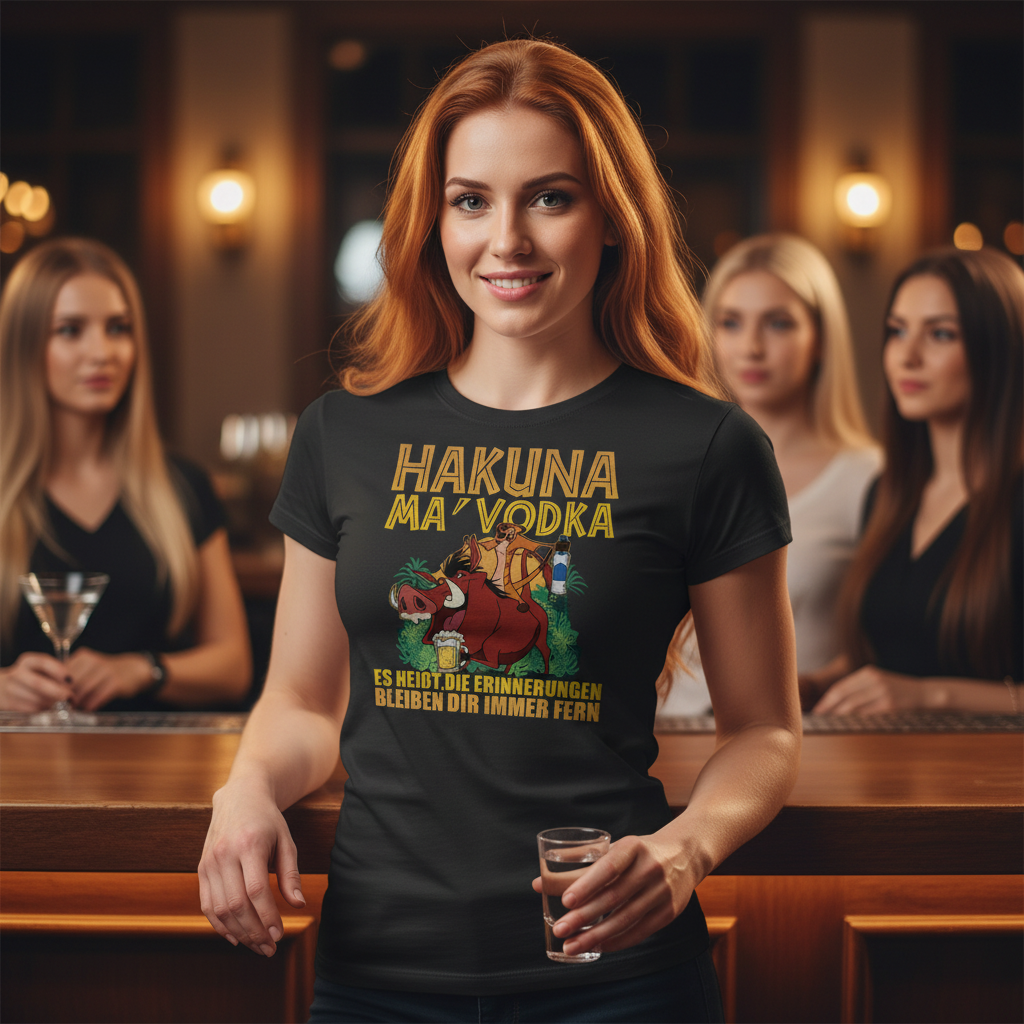 Hakuna Ma Vodka Timon und Pumbaa - Damenshirt