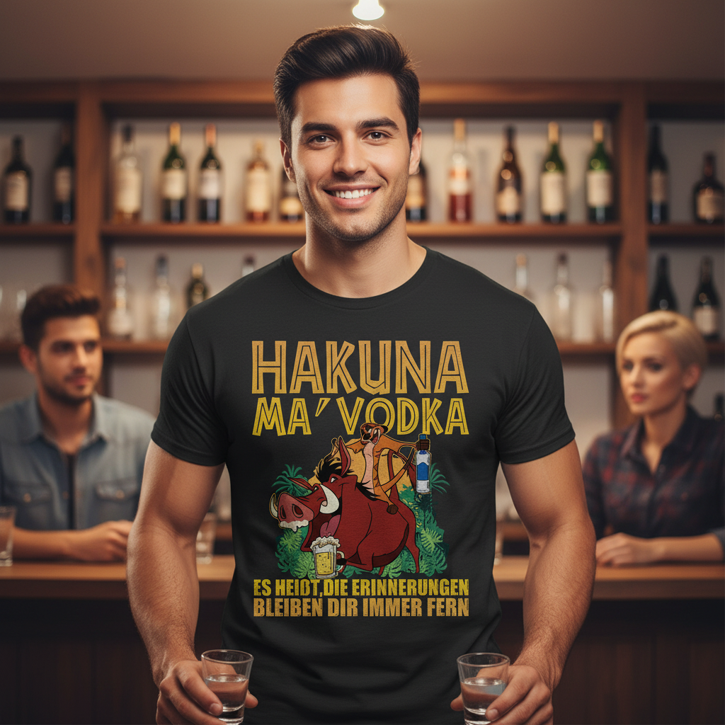 Hakuna Ma Vodka Timon und Pumbaa - Herren Shirt