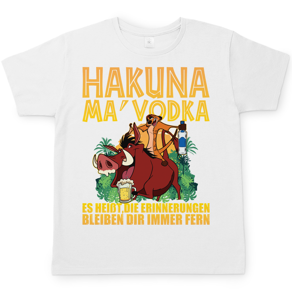 Hakuna Ma Vodka Timon und Pumbaa - Herren Shirt White